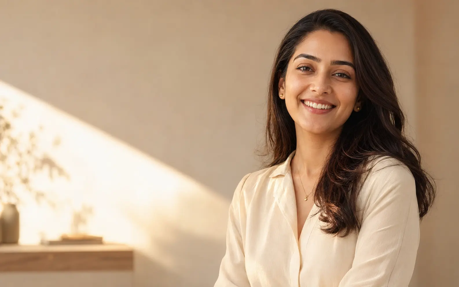 A confident healthy smile