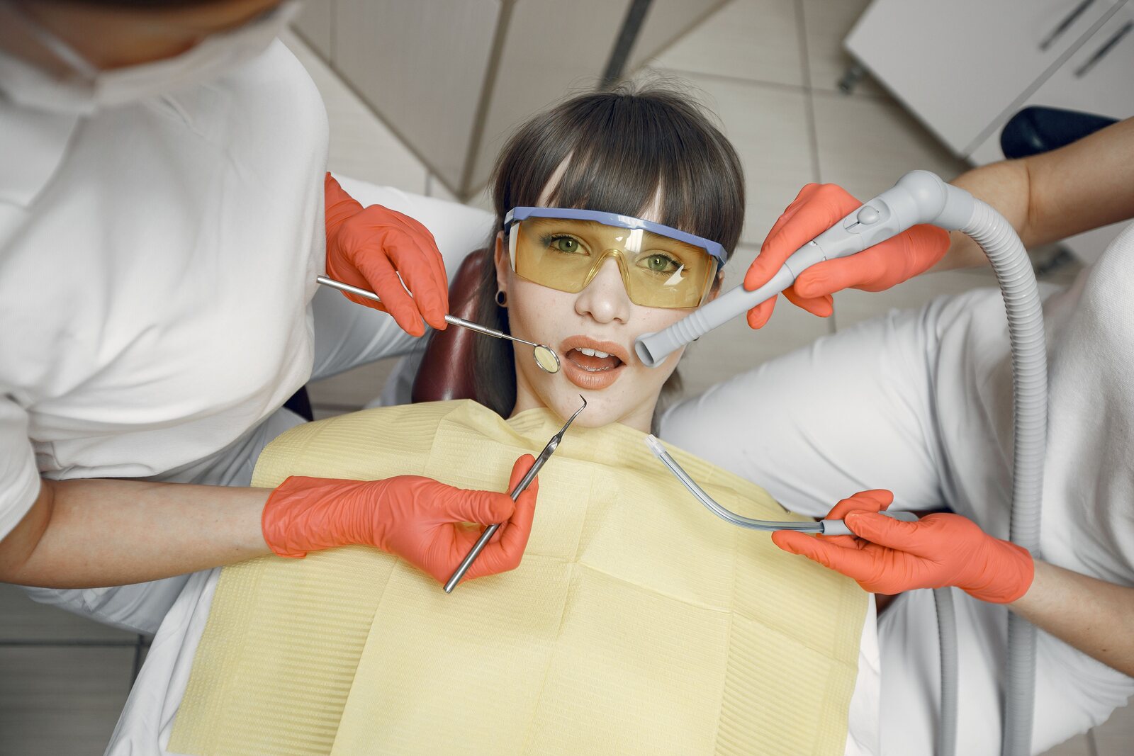 A relaxed Lumen Dental patient during treatment